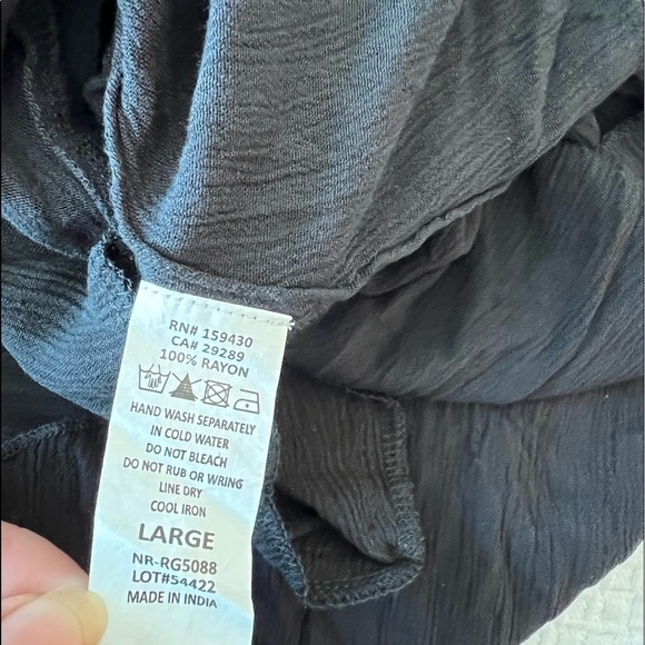 Elan Cover-Up Slip Sleeveless Scoop Neck Mini Dress Black Size L - Picture 13 of 15